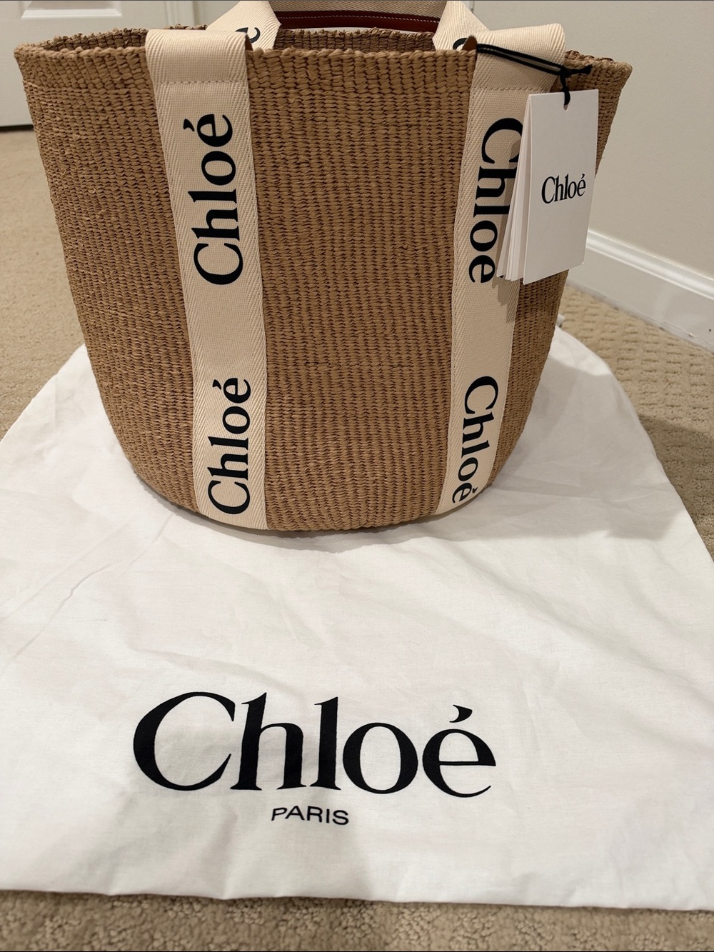 Authentic Chloé Woody Large Basket